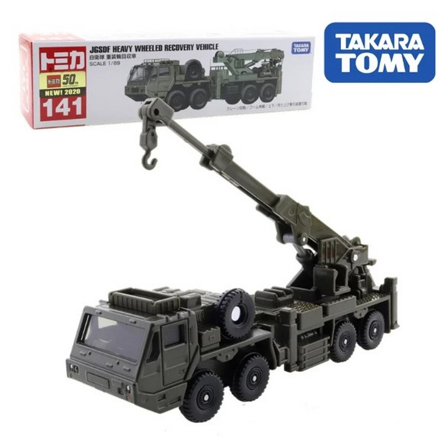 TOMICA LONG NO.141 JSDF HEAVY WHEELED RECOVERY VEHICLE - Image 4