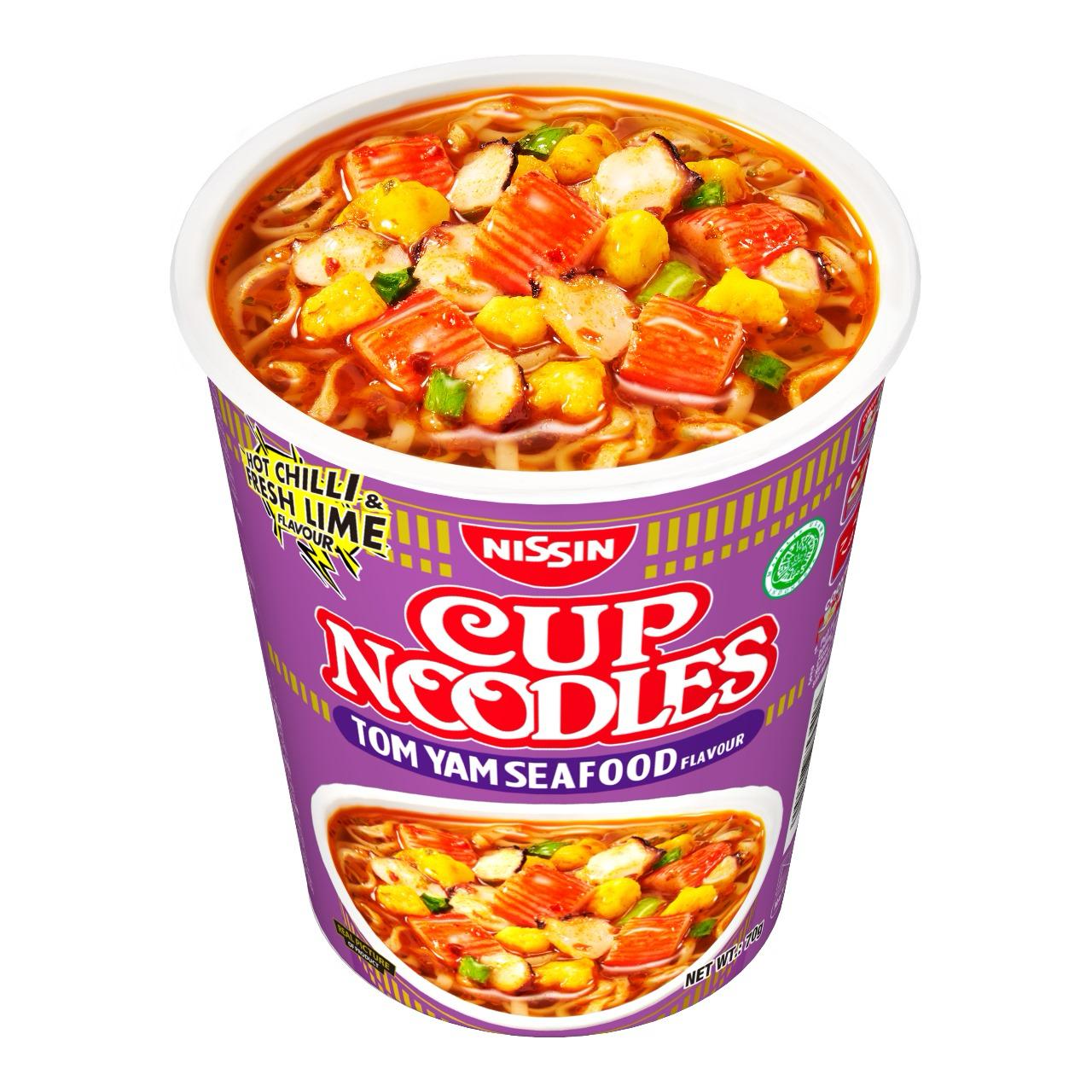 NISSIN CUP NOODLES TOM YAM SEAFOOD 70GM - Image 2