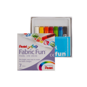 Pentel Fabricfun Pastel DYE Sticks 7 Colors Set