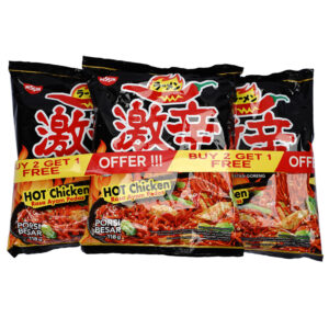 NISSIN GEKIKARA RAMEN HOT CHICKEN (BUY 2 GET 1 FREE)