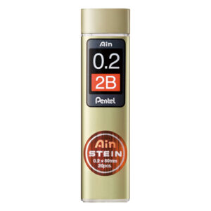 Pentel Refill Lead Ain Stein 0.2mm -2B 20 Leads