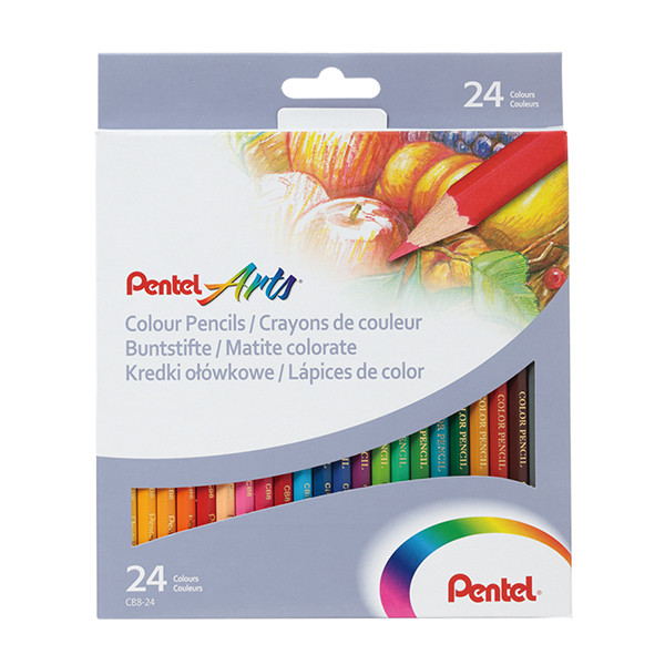 Pentel Color Pencil 24 Colors Set