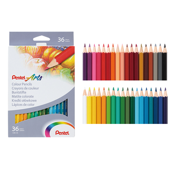 Pentel Color Pencil 36 Colors Set