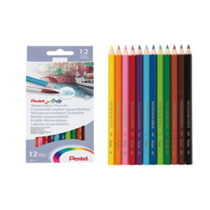 Pentel Water Color Pencil 12 Colors Set