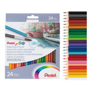 Pentel Water Color Pencil 24 Colors Set