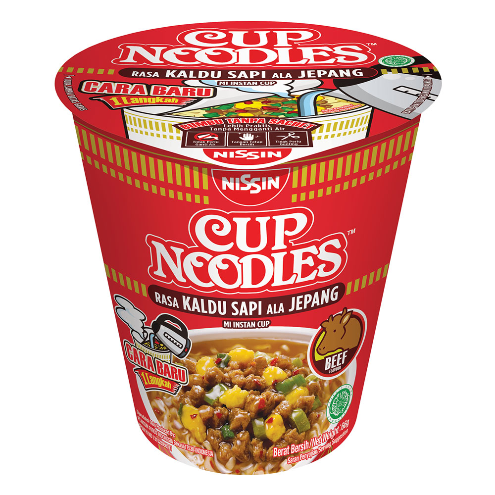NISSIN CUP NOODLES JAPANESE STYLE BEEF 66GM CNSJ