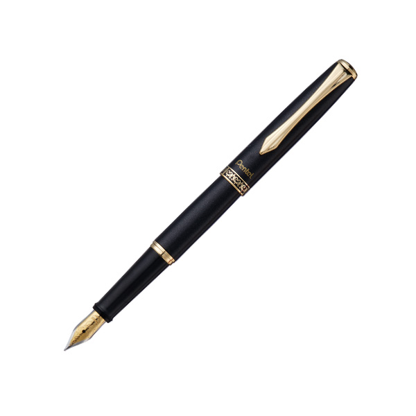 Pentel Sterling Fountain Pen Obsidian Design Black Ink