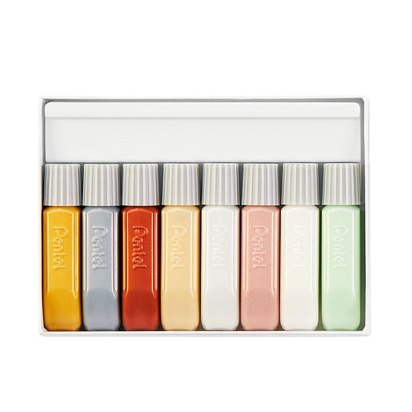 PENTEL FABRIC FUN PAINT 8 COLOR SET (SPARKLING COLOURS) - Image 3