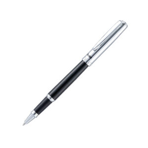 Pentel Sterling Gel Roller 0.7mm Black Silver Barrel – Black Ink