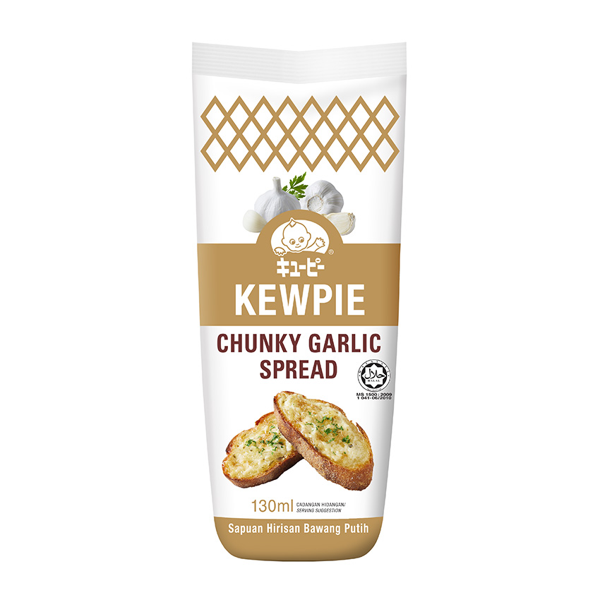 KEWPIE CHUNKY GARLIC SPREAD 130ml
