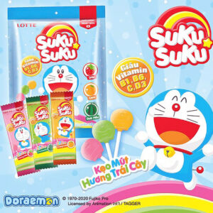 LOTTE SUKU SUKU LOLLIPOP MIXED FRUIT CANDY