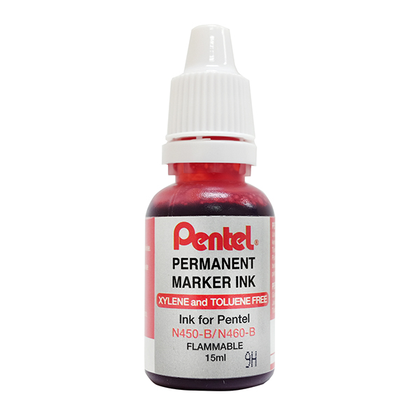 Pentel Refill Ink for Permanent Marker Bullet Point 15ml - Image 2