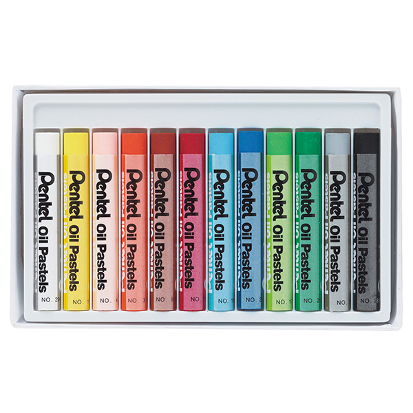 Pentel Oil Pastel 12 Colors Set - Image 4
