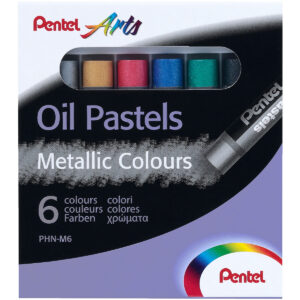 PENTEL OIL PASTEL METALLIC 6 COL. SET