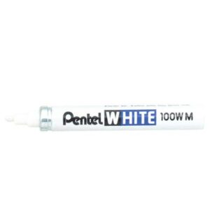 PENTEL WHITE MARKER MEDIUM BULLET POINT