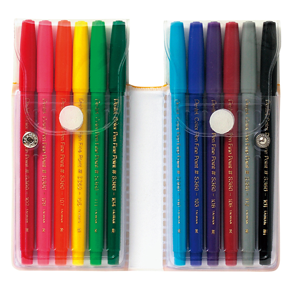 Pentel Color Pen 12 Colors Set - Image 2