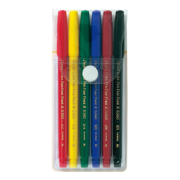 Pentel Color Pen 6 Colors Set - Image 2