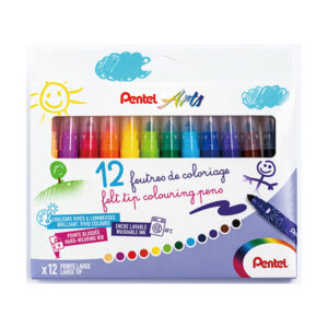 Pentel Washable Color Pen 12 Colors Large Tip