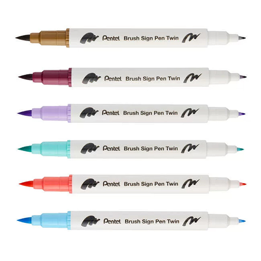 Pentel Brush Sign Pen Twin - Image 5