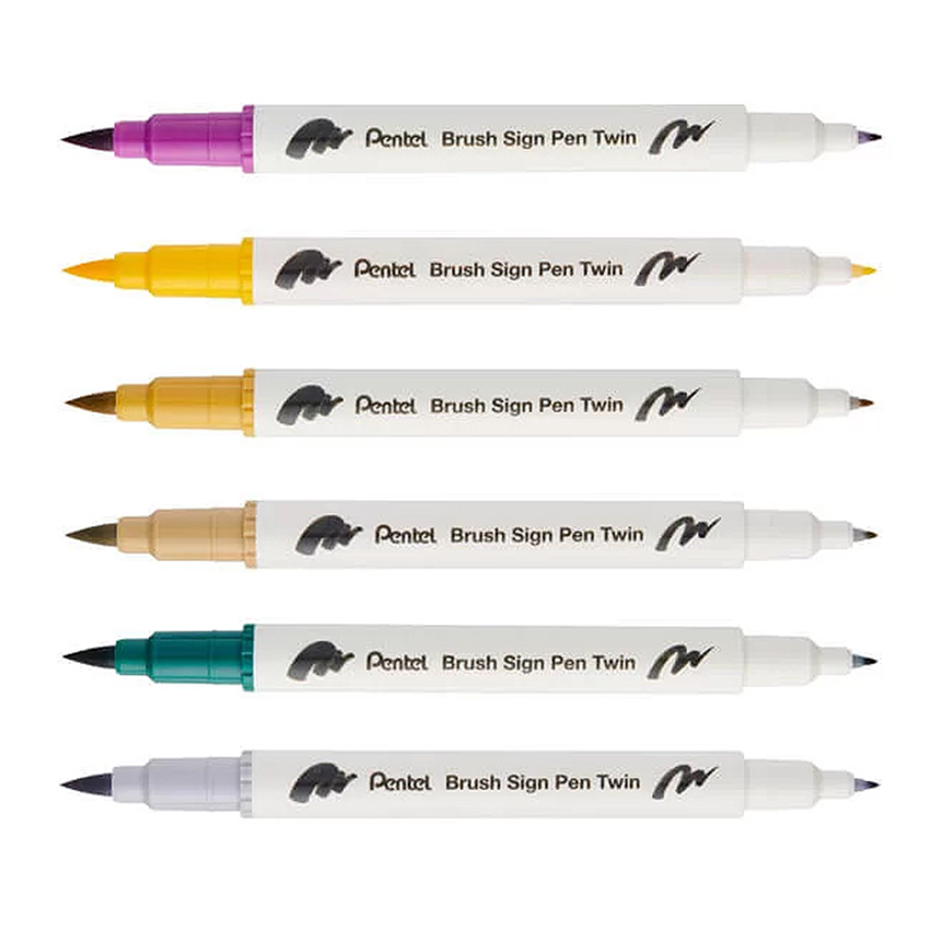 Pentel Brush Sign Pen Twin - Image 4