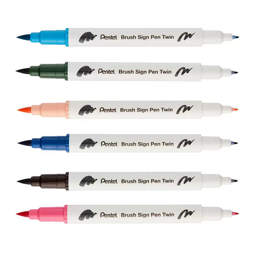 Pentel Brush Sign Pen Twin - Image 8