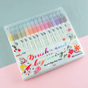 Pentel Brush Sign Pen TWIN TIP- 30 PCS SET
