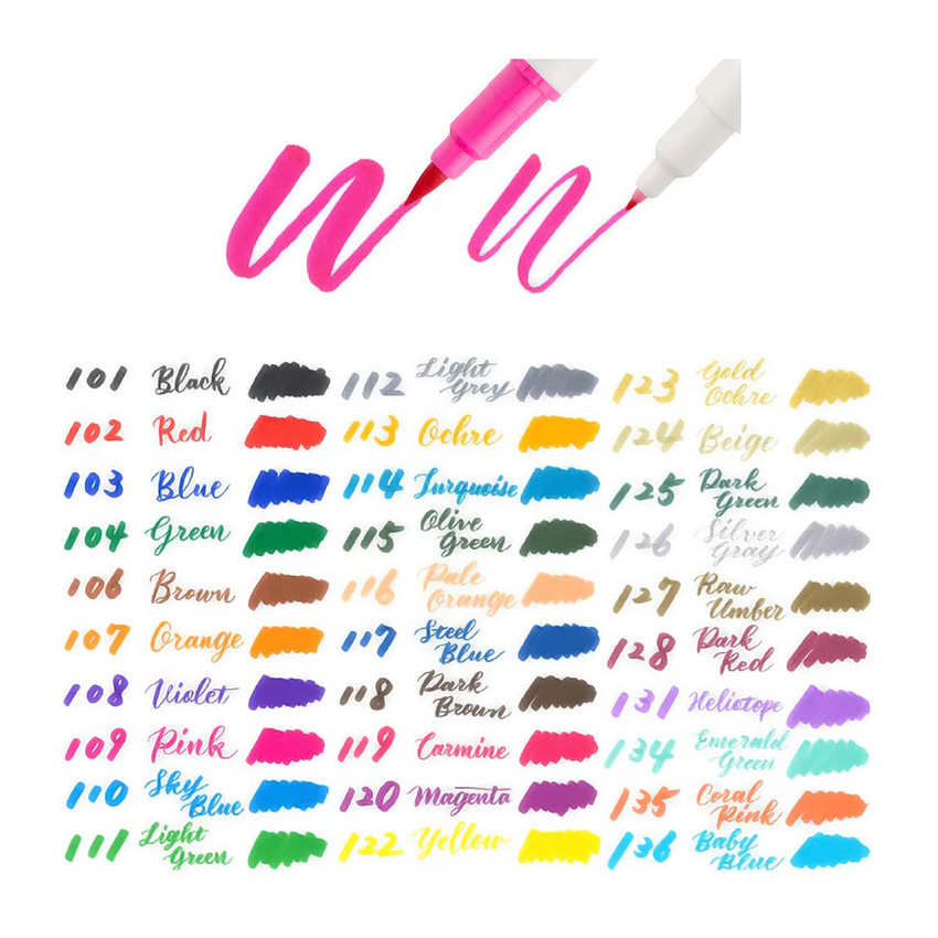 Pentel Brush Sign Pen Twin - Image 10