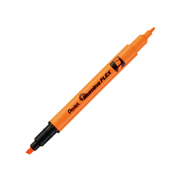 Pentel Twin Tip Illumina Flex Highlighter Flexible Chisel & Fine Tip
