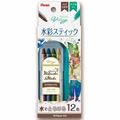 VISTAGE WATERCOLOUR STICKS WZ WATER BRUSH SET (ANTIQUE MIX)