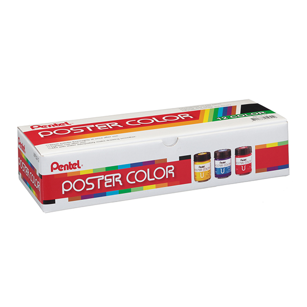 Pentel Poster Color 30cc - 12 Colors Set