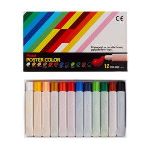 Pentel Poster Color 12 Colors Set In PE Tube