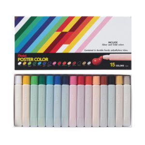 Pentel Poster Color 15 Colors Set In PE Tube